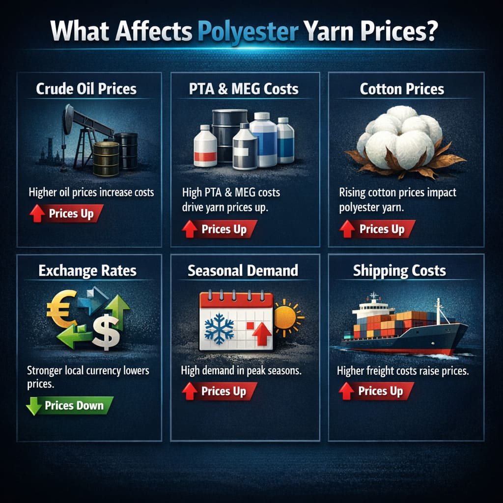 What Affects Polyester Yarn Prices? Market Trends Guide | Yaakan