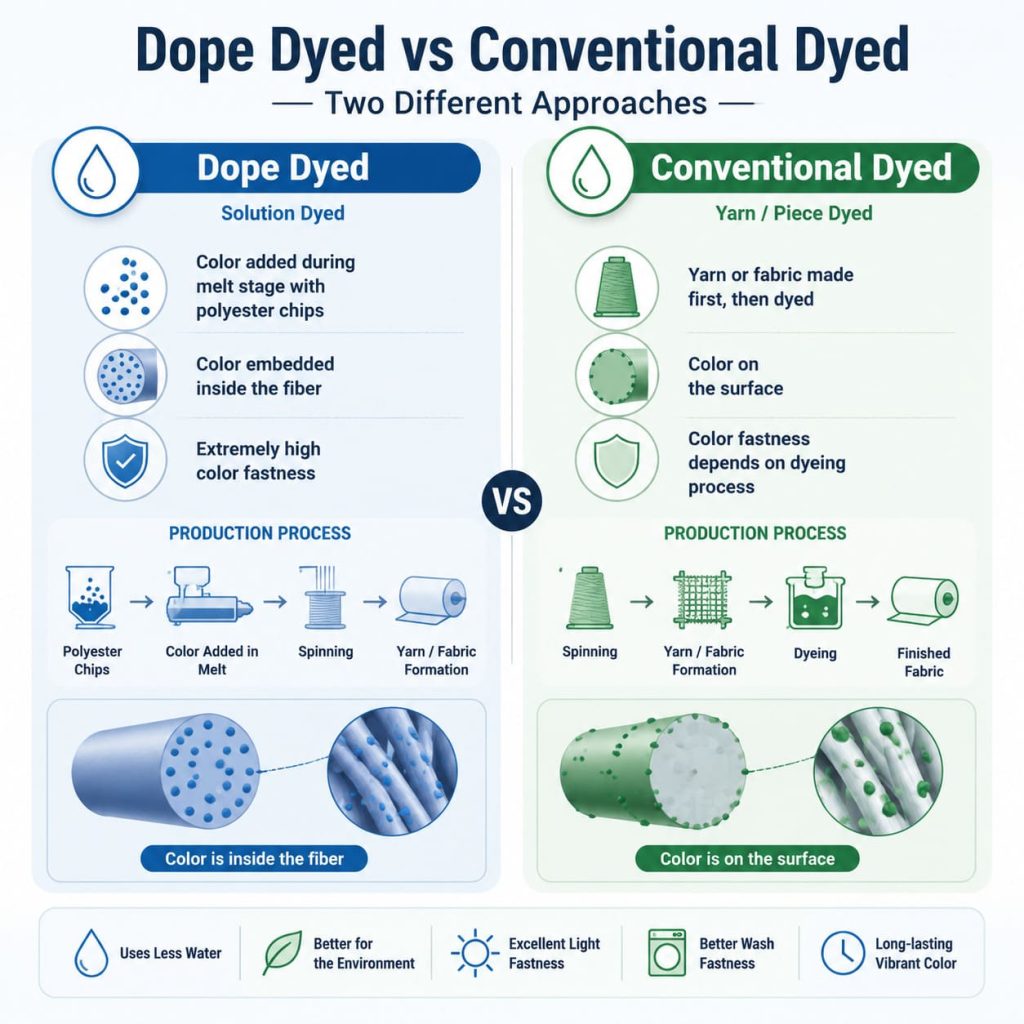 Dope Dyed Polyester Yarn — What It Is, Benefits & How to Choose | Yaakan