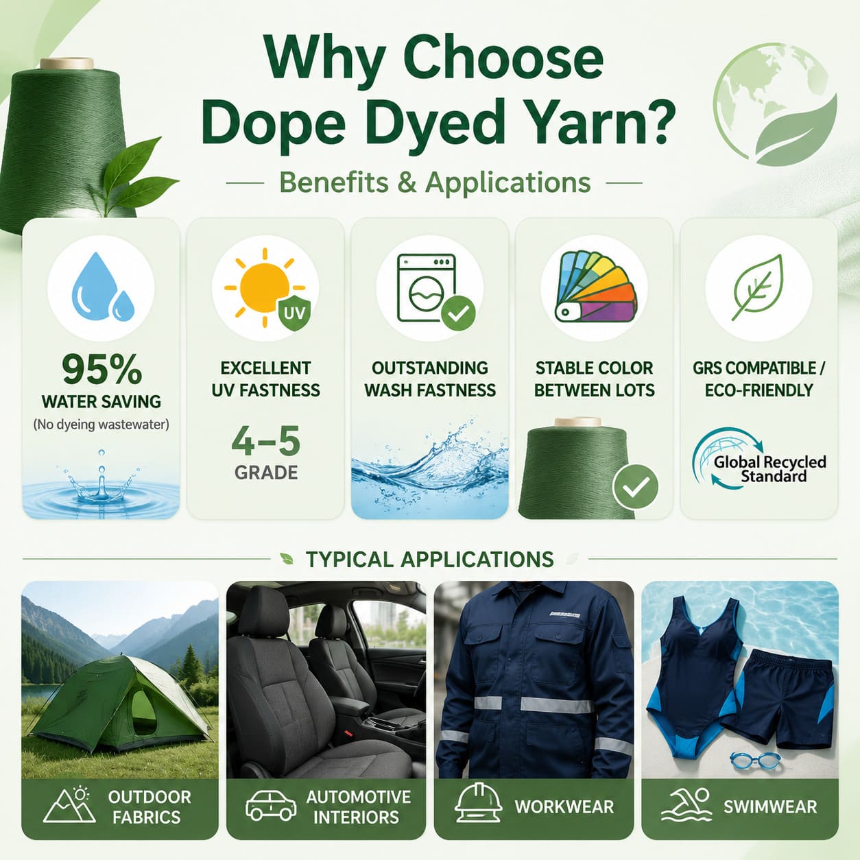 Why choose dope dyed yarn — benefits and applications guide