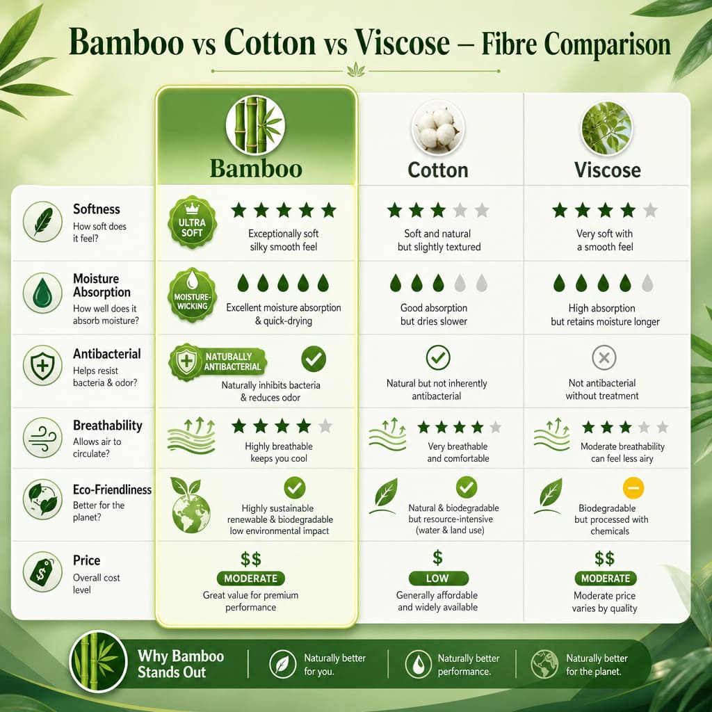 What Is Bamboo Fiber Yarn? Bamboo vs Cotton vs Viscose Guide