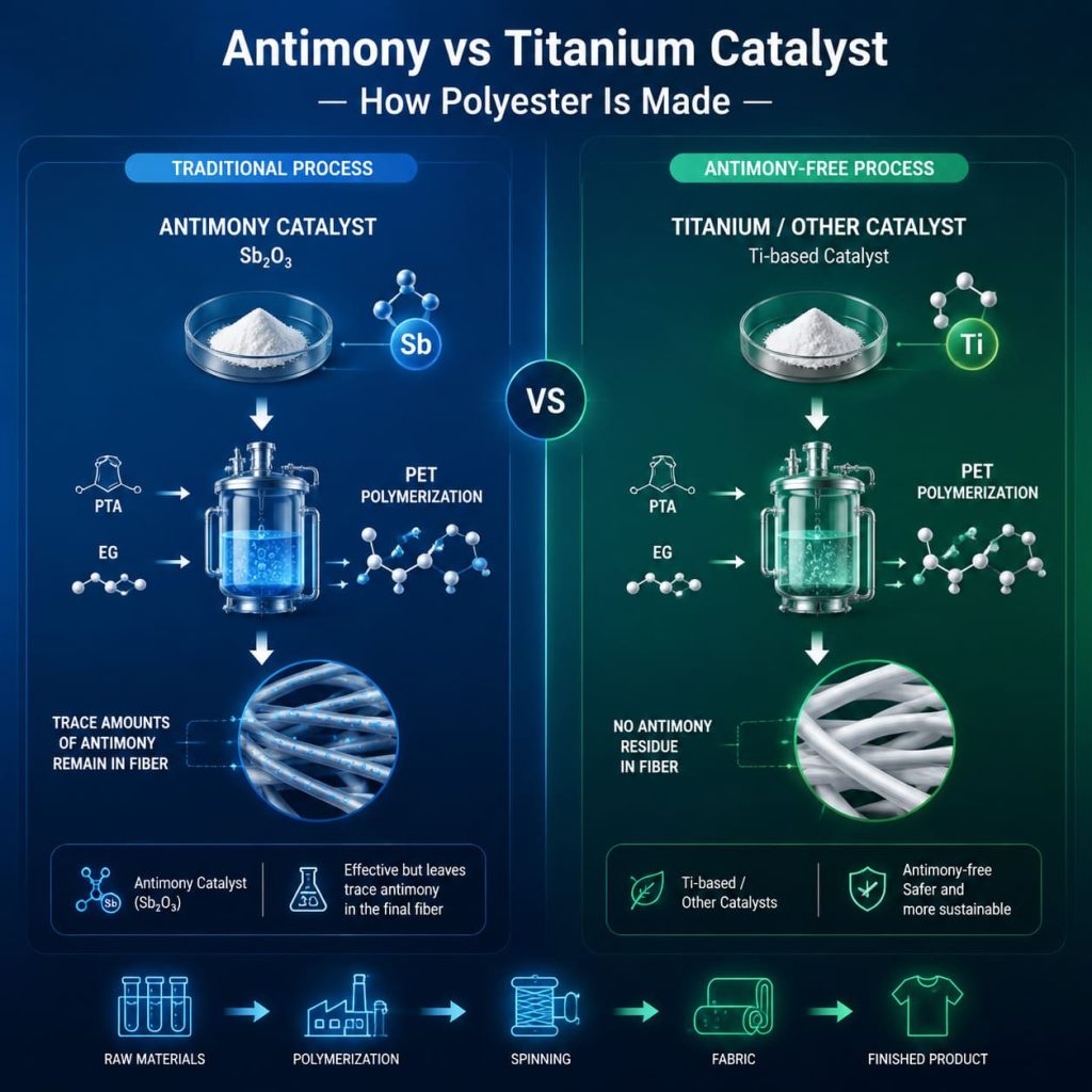 Antimony-Free Polyester Yarn — Eco-Catalyst Complete Guide